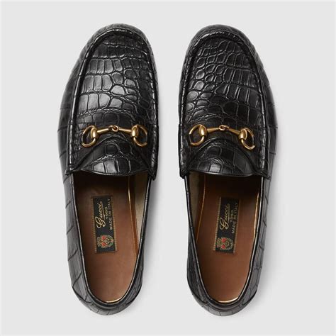 gucci gucci stamped leather loafer|where to buy Gucci loafers.